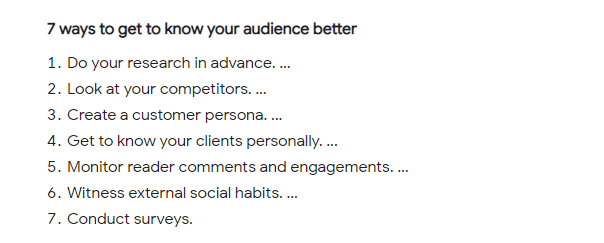 know your audience